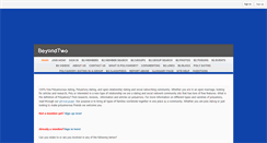 Desktop Screenshot of beyondtwo.com